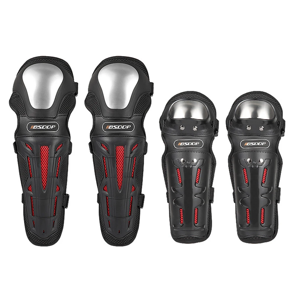 

BSDDP Alloy Motorcycle Knee Protector Motorcycle Knee Pads Moto Protection Guards Motocross Knee & Elbow Pads Kit Equipment