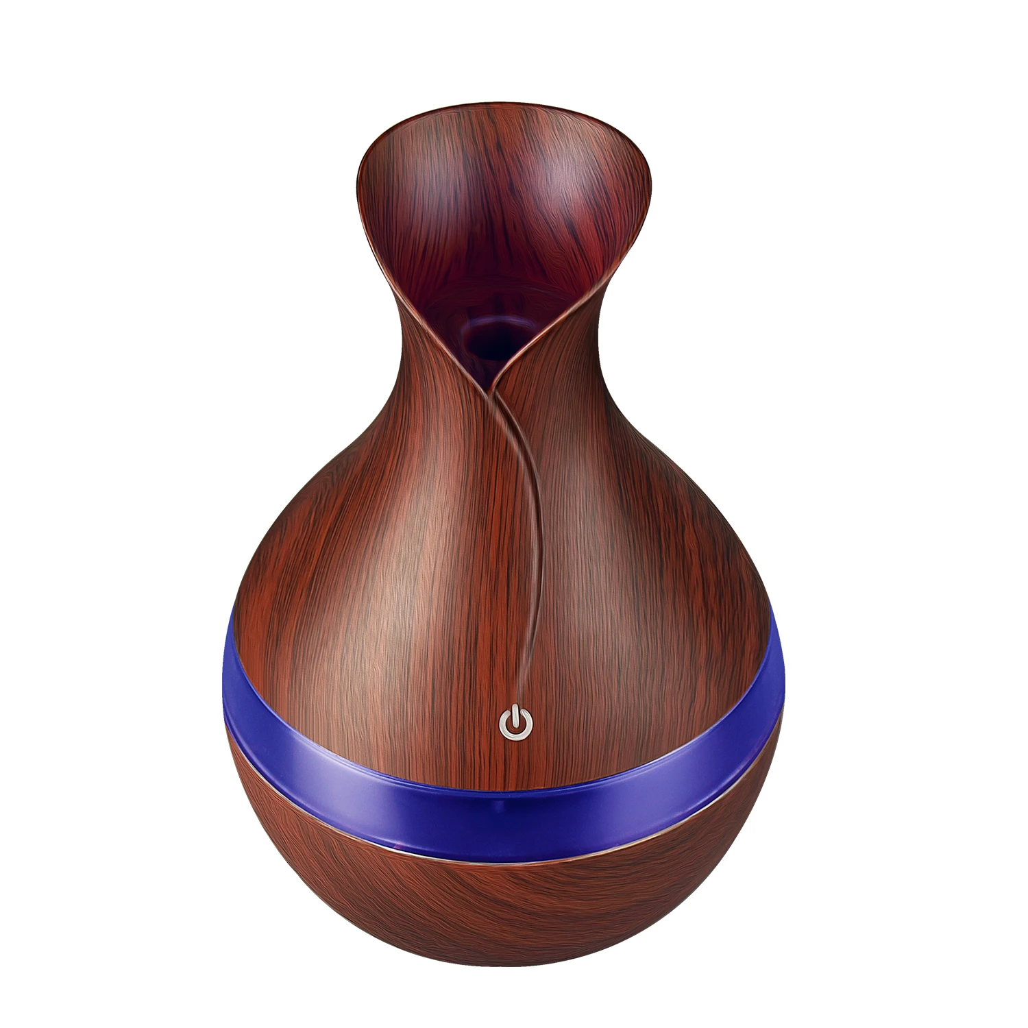 Dark wood grain Арома-диффузор воздуха для детей USB эфирные масла увлажнитель древесины Ароматерапия Авто диффузор распылитель 300 мл Электрический мини-фоггер - Цвет: Dark wood grain