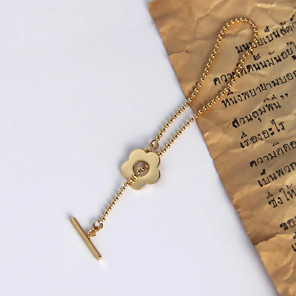 bracelet 17cm 925 пробы Серьги-подвески с цветочным украшением из чистого Y Lariat Цепочки и ожерелья; обувь для невесты и подружки невесты украшения на свадьбу, годовщину, прекрасный подарок для девушки, застежка OT Цепочки и ожерелья s - Цвет камня: bracelet 17cm