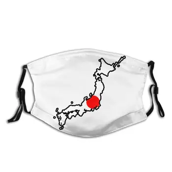 

Japan Flag Unisex Non-Disposable Mouth Face Mask Anti Haze Dust Mask With Filters Protection Mask Respirator Mouth Muffle
