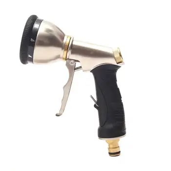 

High-Pressure Water Gun With Multi-Function Gunhead 9 Function Spray Gun Tuhao Gold Plating Car Washing Water Gun
