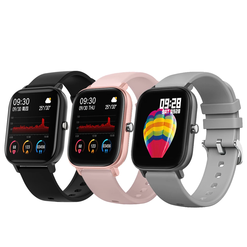 

2020 Men Women Smart Watch 1.4inch Full Touch Screen Fitness Tracker Heart Rate Monitor IP67 Waterproof Clock GTS Sports Band