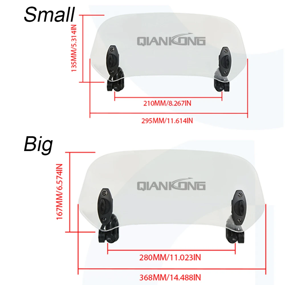 Регулируемое ветровое стекло ветровой дефлектор универсальное ветровое стекло для Ducati Scrambler 400 sixty 2 HONDA N TRIUMPH Stree