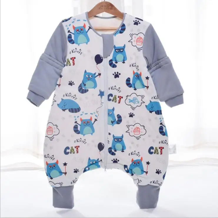 80s Дизайн, детский спальный мешок с принтом, милый спальный мешок с защитой от ударов ног, теплый хлопковый спальный мешок для маленьких детей - Цвет: 80s