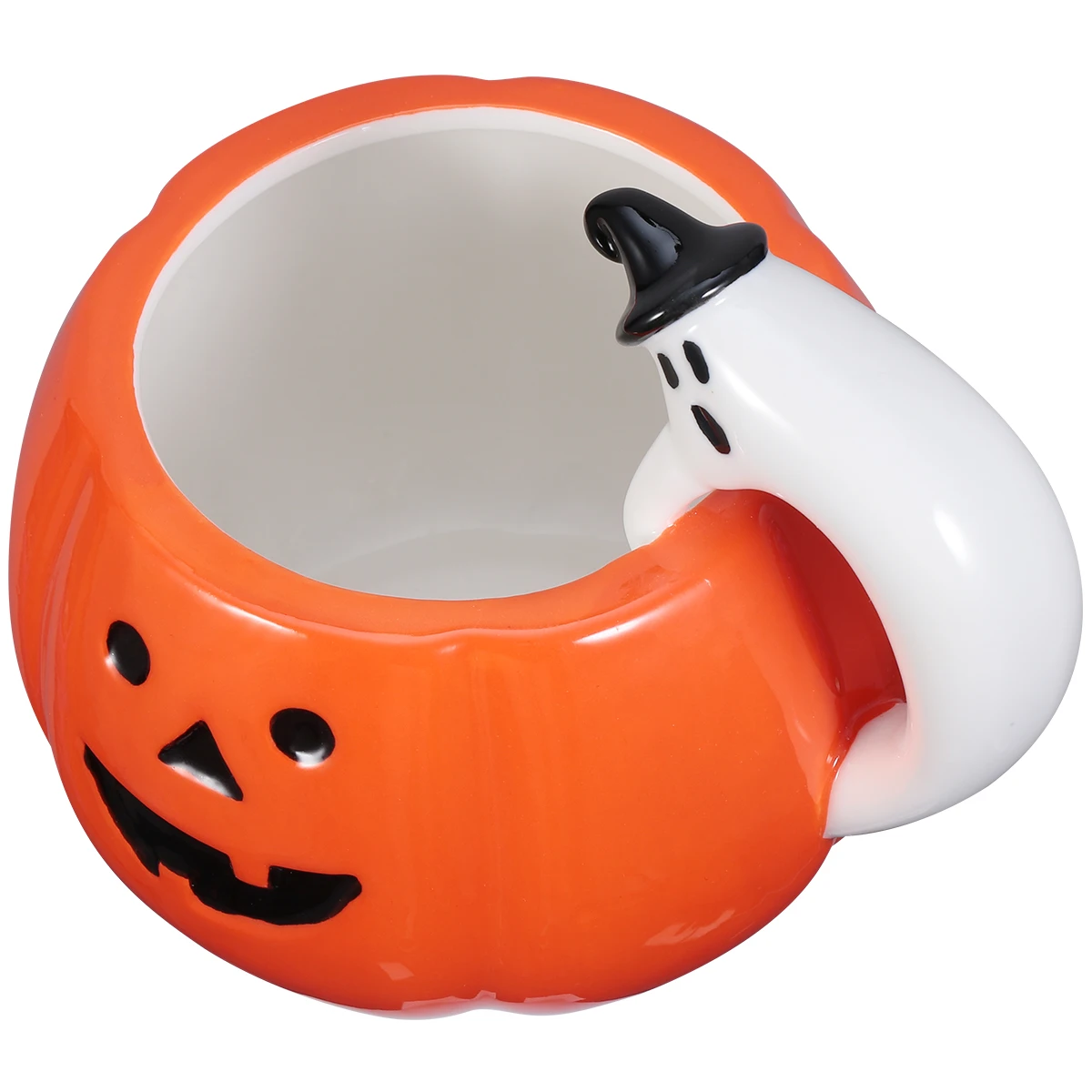 1pc Ceramic Mug Festival Creative Fashionable Stylistic Halloween Mug Pumpkin Coffee Cup Ceramic Cup for Home Bar Office Coffee