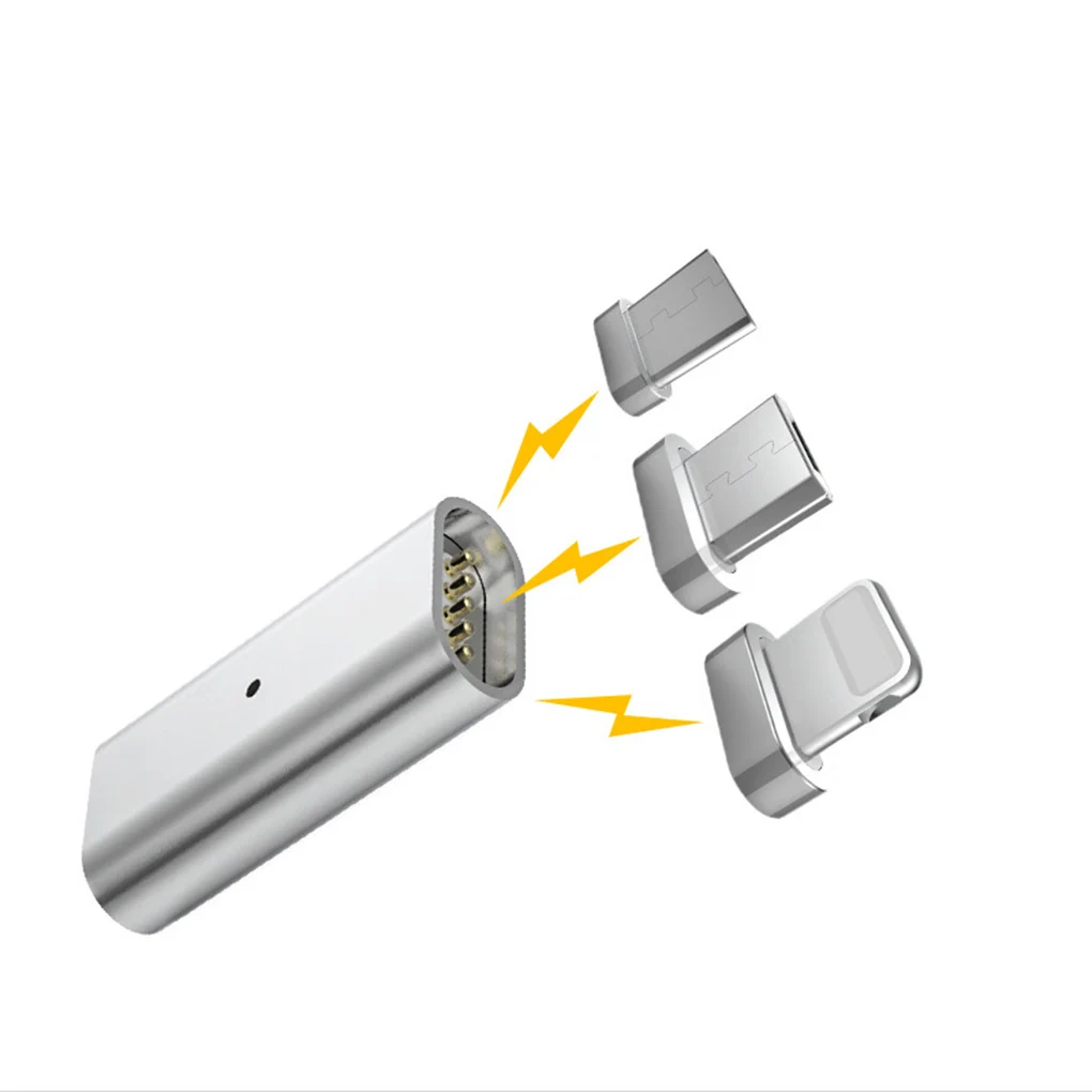 3 в 1 Micro USB к type C/8 Pin/Micro зарядное устройство заменитель адаптера для iPhone/Android мобильный телефон магнит конвертер