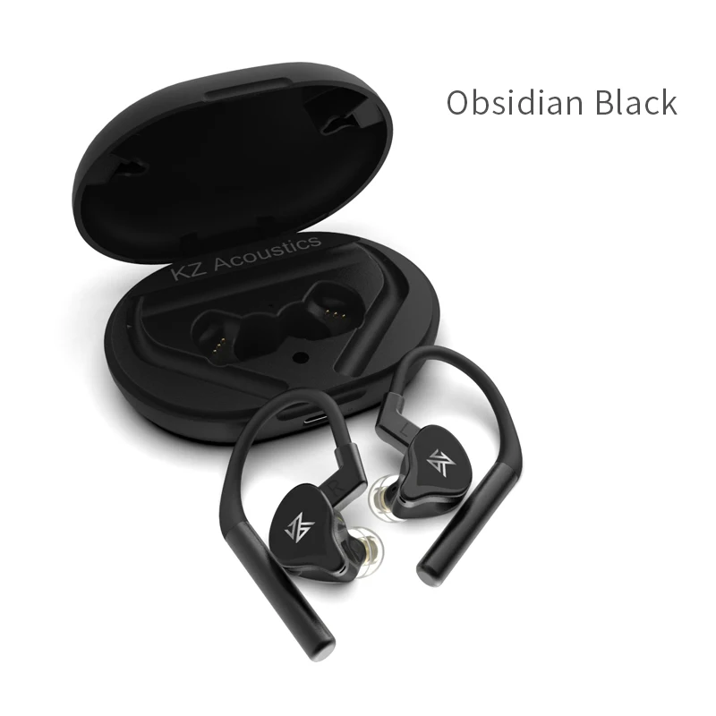 KZ E10 TWS Bluetooth наушники Aptx/AAC/SBC Apt-x гарнитура настоящая Беспроводная Bluetooth Сенсорный наушник для IOS Android телефон PK T1 - Цвет: TWS-E10Black
