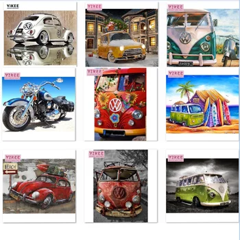 

diamond painting,5d diy, kit, full,vehicle, cross stitch,square, diamond mosaic,round,animal,diamond embroidery NEW