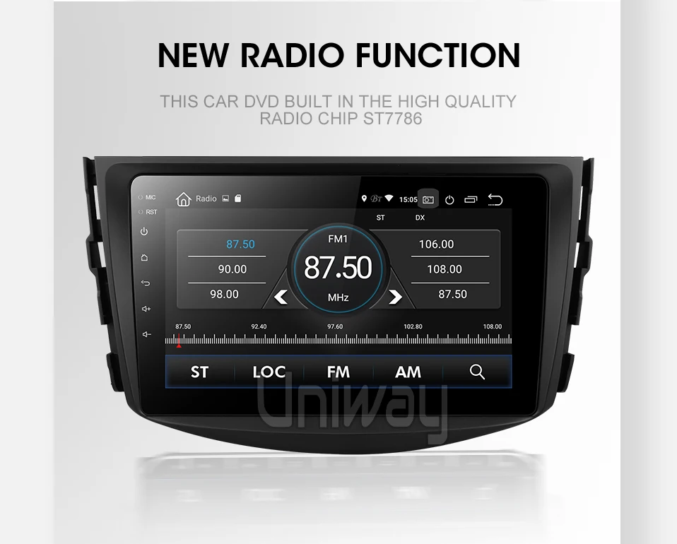 Best Uniway ARAV48071 android 9.0 car dvd for Toyota RAV4 2007 2008 2009 2010 2011 car radio gps navigation with steering wheel 5 Best Uniway ARAV48071 android 9.0 car dvd for Toyota RAV4 2007 2008 2009 2010 2011 car radio gps navigation with steering wheel 5