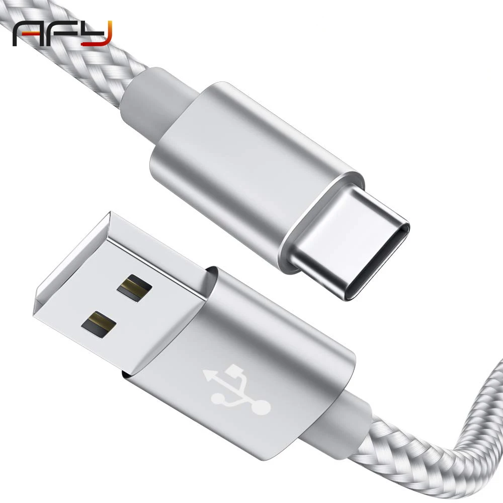 AFY usb type-C кабель для Xiaomi Redmi Note 7 USB-C кабель для samsung Galaxy S10 S9 Plus huawei P20 P30 зарядный USB кабель