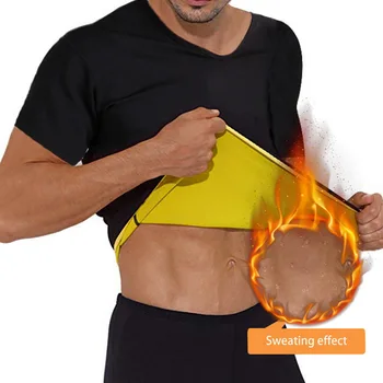 

Puimentiua Men's Slimming Body Shapewear Corset Vest TShirt Compression Abdomen Tummy Belly Control Slim Fit Cincher Tee Shirts