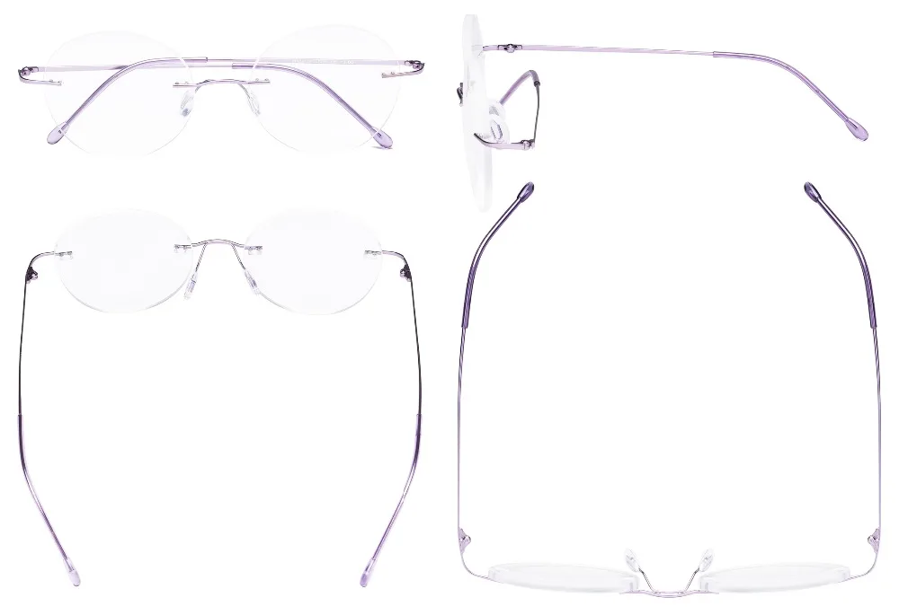 RWK9910 очки для чтения без оправы, женские круглые очки для чтения без оправы, мужские