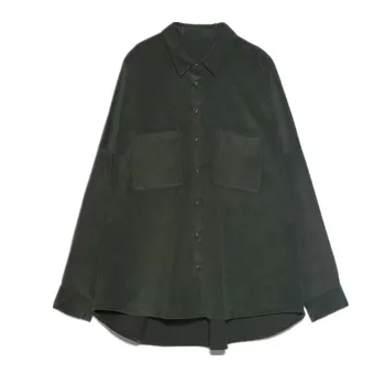 

2020 New Fashion Women's Corduroy British Oversized Retro Loose Top