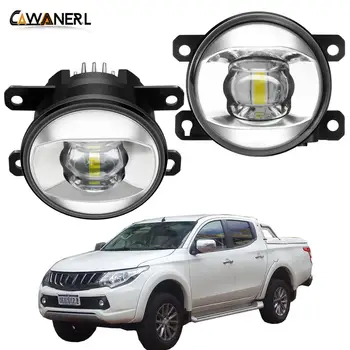 

Fog Light Assembly For Mitsubishi Triton Strada 2005-2018 Car Driver + Passenger LED Lens Fog Lamp Daytime Running Light H11 12V
