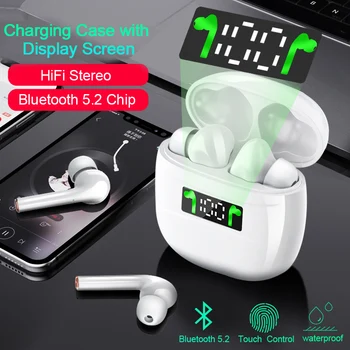 

J3 Pro TWS Wireless Earphones Bluetooth 5.0 Earphone Touch Control LED Display HD Stereo Built-In Mic For Xiaomi For IPhone