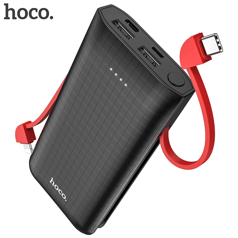 Hoco Power Bank mah Portable Fast Charging Cable Usb Type C Powerbank For Iphone 11 Pro X Samsung External Battery Charger Power Bank Aliexpress