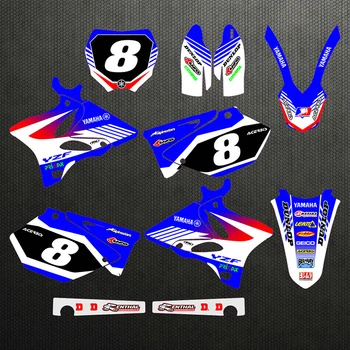 

Motorcycle stickers custom complete tool graphics background decal sticker quantity luster for the teamYZ125/250 02-14 2005 2009