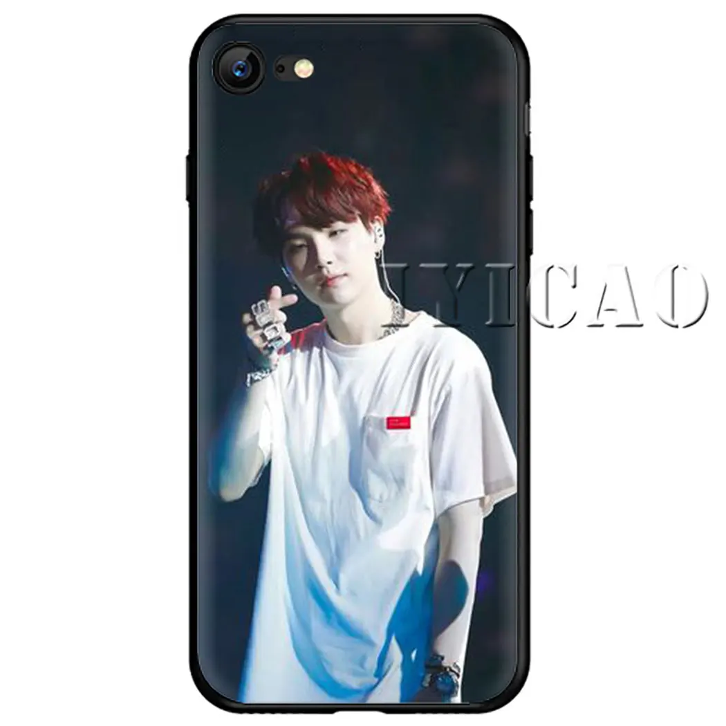 Min yoongi gatito Мягкий силиконовый чехол для телефона для iPhone 5 6 7 8 11 5S 6s 6s Plus 7Plus 8Plus X XS XR XSMax 11 Max 11 Pro - Цвет: 7