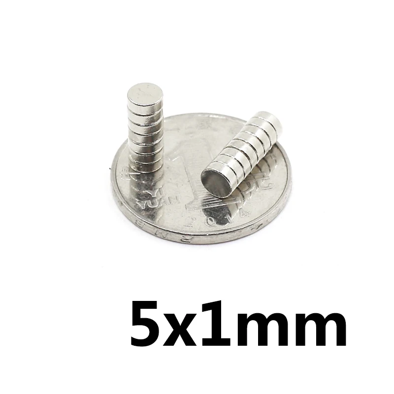 

3000/6000/9000 pcs 5x1mm Powerful Permanent Strong Neodymium Magnets Rare Disc 5mm*1mm Earth Magnets, Fridge, DIY, Building