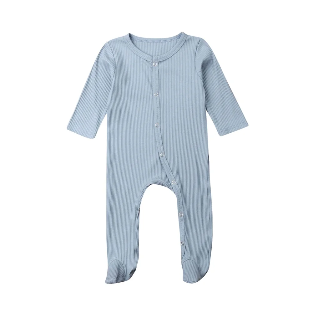 Осенняя одежда для новорожденных мальчиков и девочек от 0 до 6 месяцев комбинезон с длинными рукавами, одежда