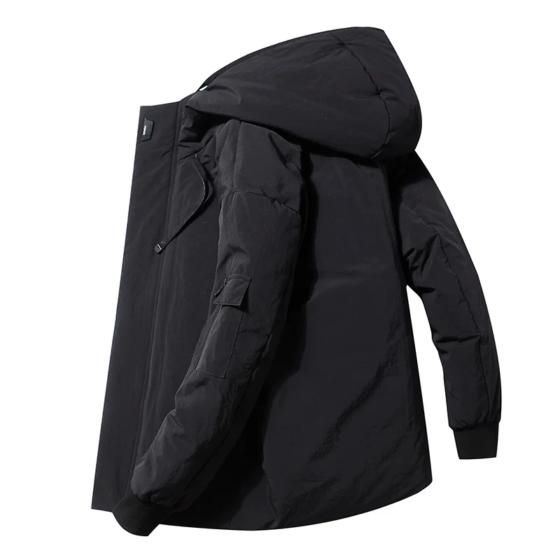 Single Road Down Jacket Men Casual Fashion Winter Jacket for Men Hooded Windbreaker Duck Coat Male Outwear Warming Coat Man