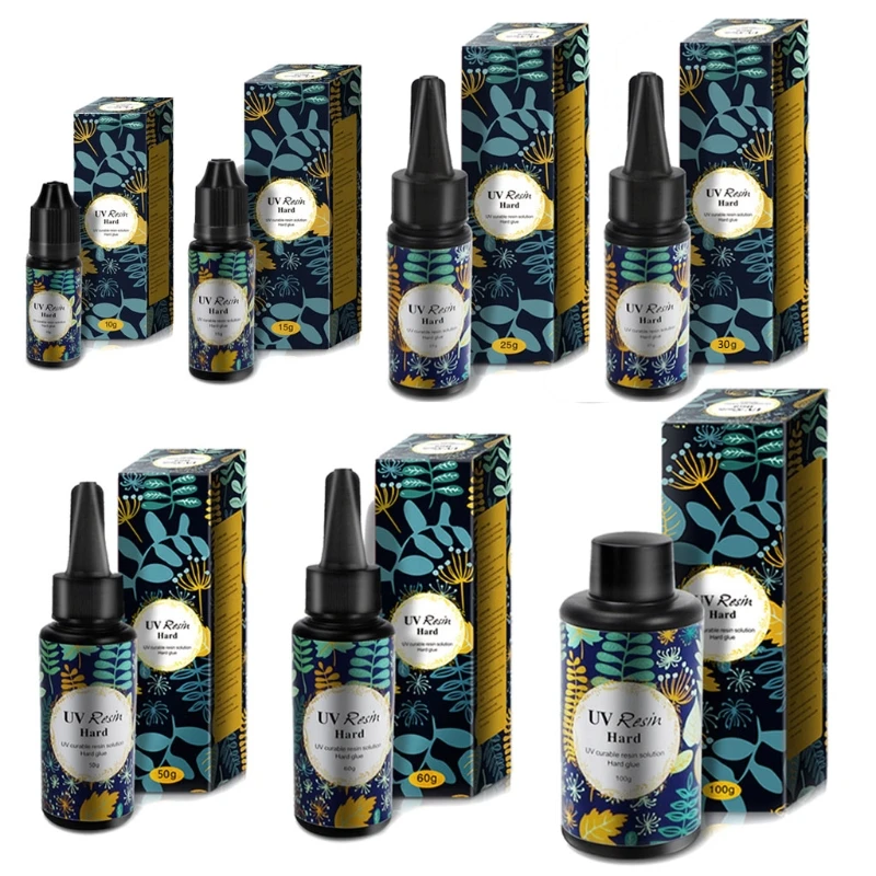 

UV Resin Crystal Clear Hard Type Resin Mold Glue Ultraviolet Curing Resin Sunlight Activated Resin Jewelry Making Crafts