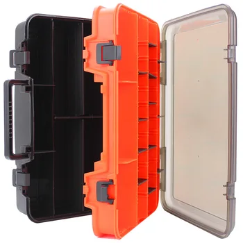 

Double-Layer Fishing Storage Box Portable Outdoor Storage Box Bait Hook Fishing Tool Container Multi-Function Portable Fishing B