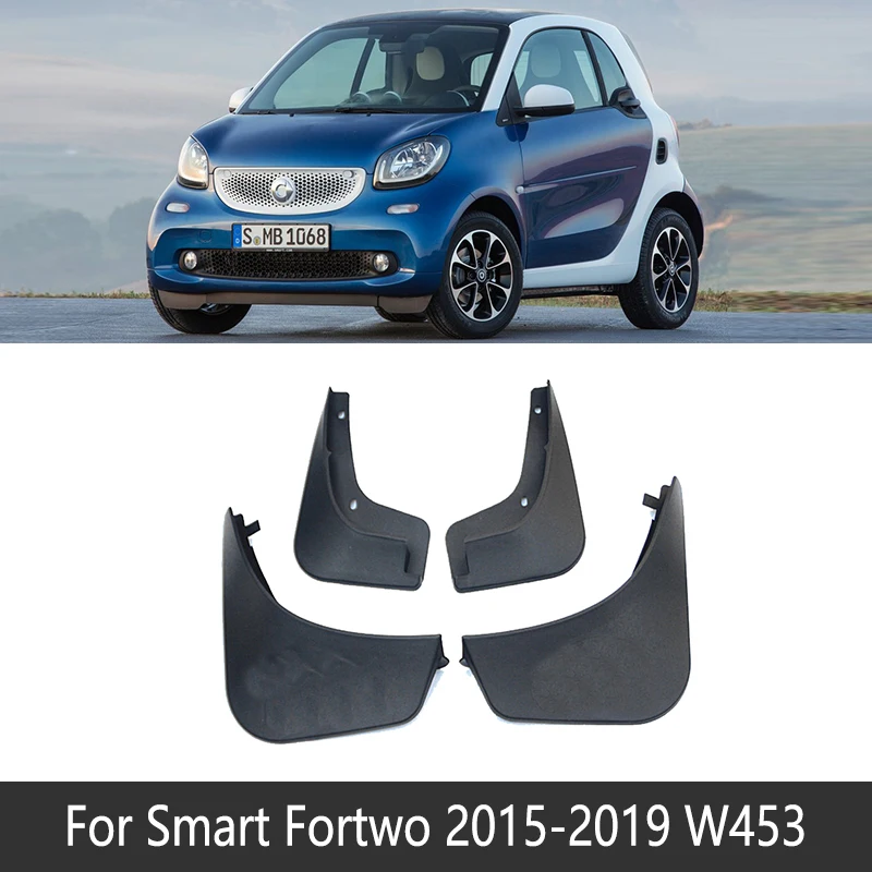 2015-2019 W453 Брызговик для Smart Fortwo W451 451 W453 453 2008~ Fender Брызговики аксессуары для брызговиков 2009 2010 2011 - Название цвета: 2015-2019 W453
