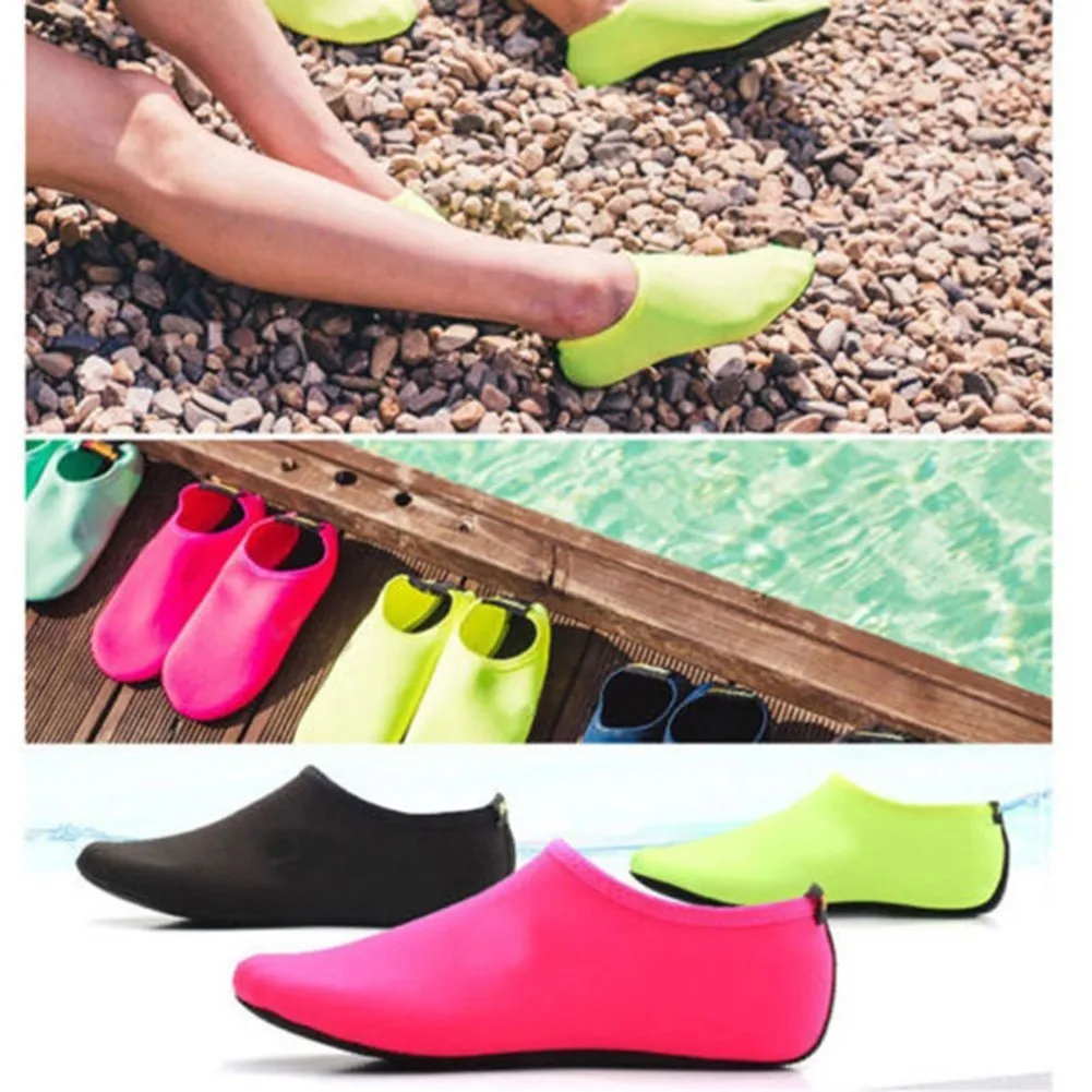 Outdoor Water Swimming Shoes Aqua Beach Shoes Summer Outdoor Seaside Solid Color Sneaker Socks For Women Men Water Sports