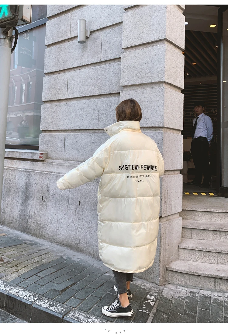 Dames Jassen зимняя куртка женская супер толстая парка Manteau Femme Hiver Hat гладкая ткань размера плюс Harajuku теплое длинное пальто