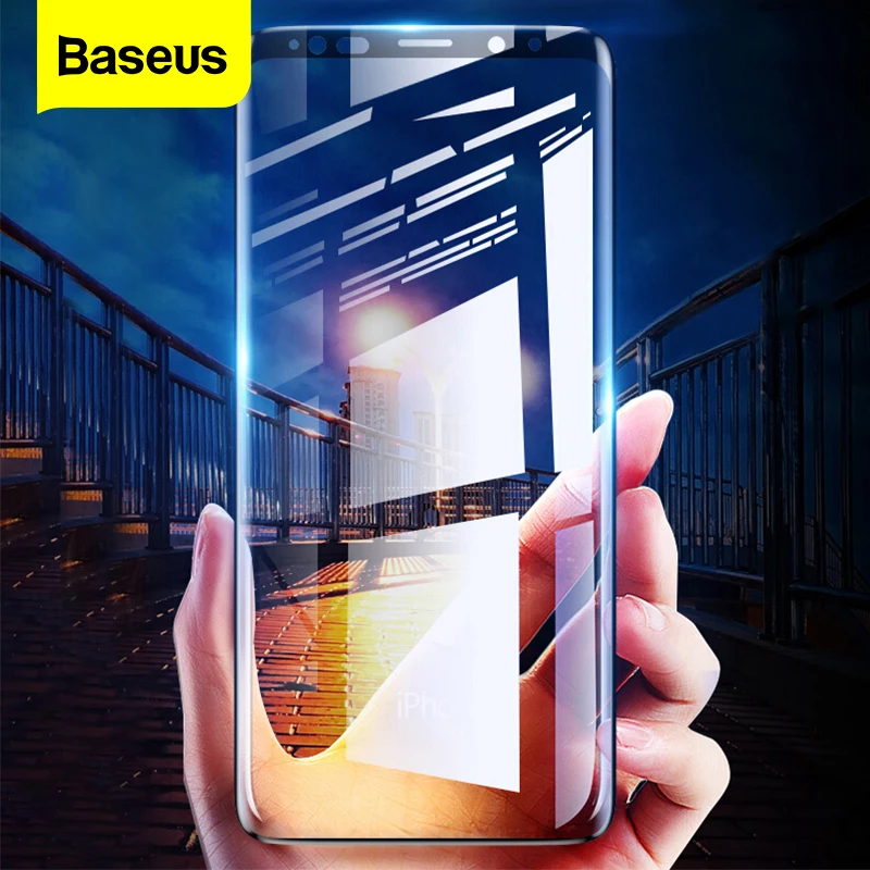 Baseus Screen Protector Tempered Glass For Samsung Galaxy Note 9 8 S9 S8 Plus Note9 Note8 3D Full Cover Protective Glass Film afbeelding