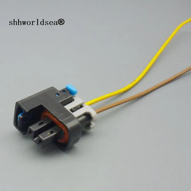 

Shhworldsea 1pcs 2 Pin/Way For Mini Fuel Injector Connectors Plugs Clips Pigtails Quick Disconnect For Buick 15326181 15411633