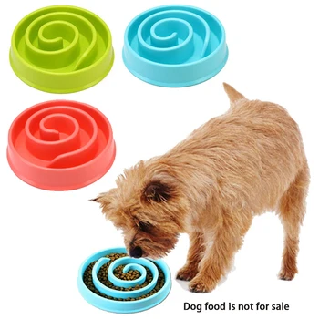 

1 Pc New Hot Sale Pet Bowl Slow Eating Fun Foraging Anti Bloat Dog Cat Feeding Bowl Pet Interactive Feeder Durable Dog Supplies