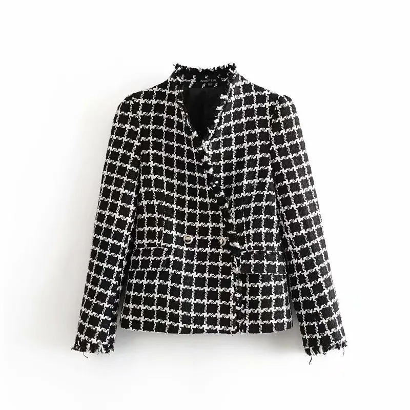 

Western Style 2019 Winter New Style WOMEN'S Dress Versatile Slim Fit Slimming Texture Suit Jacket A9ms2556