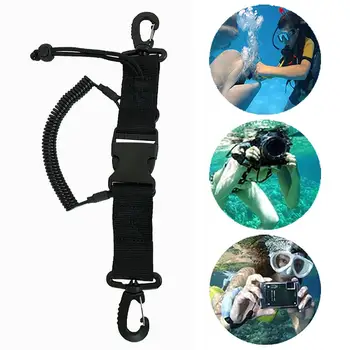 Billig Outdoor Tauchen Kamera Anti-verloren Spirale Frühling Spule Lanyard Mit Clips Und Quick Release Schnalle