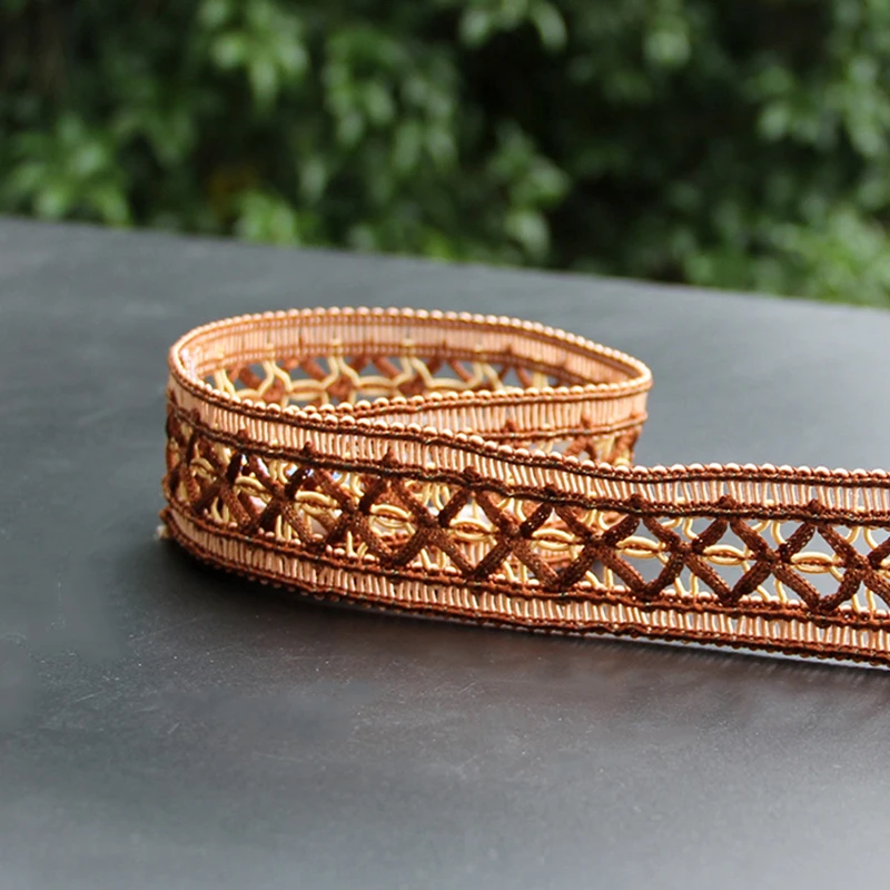 6 м вышивка кружевная отделка лента обруча Швейные аксессуары DIY Одежда Наплечные