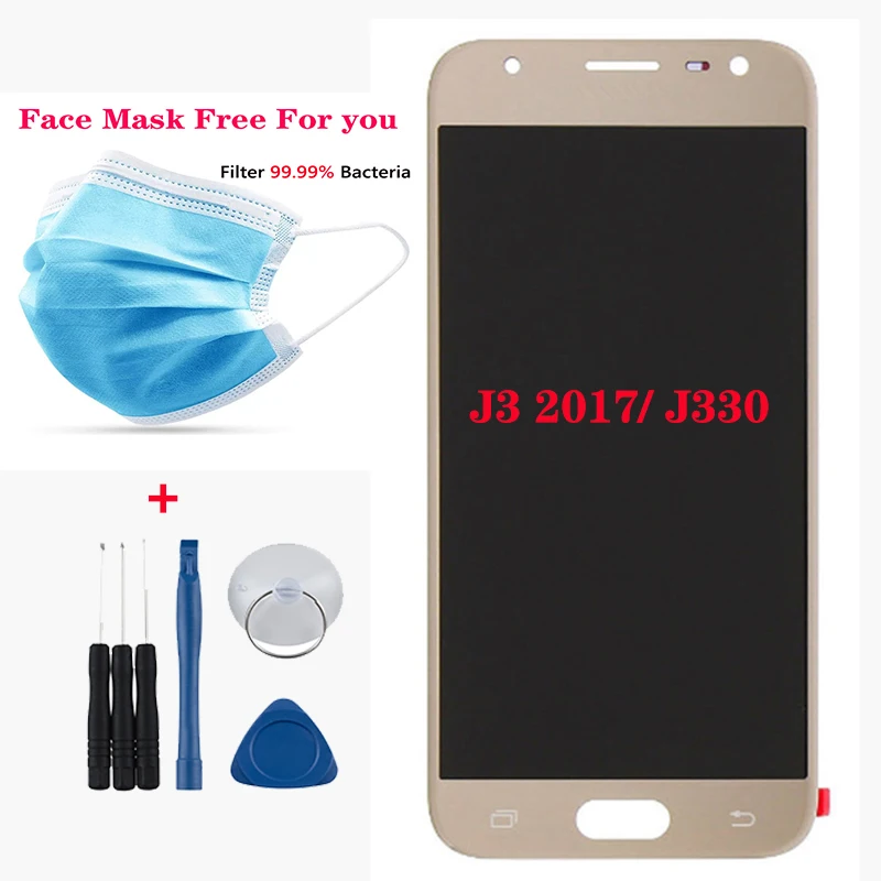Оригинальный дисплей для Samsung Galaxy J3 2017 J330 J330F J330G ЖК-дисплей с сенсорным экраном и