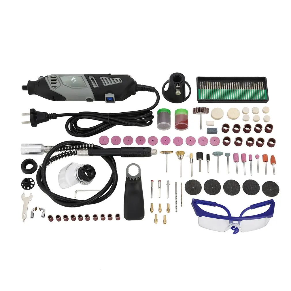

190W Electric Drill Mini Grinder Set Drilling Engraving DIY Power Rotary Tool Kit Grinding Polishing Engraver Pen Adjustable