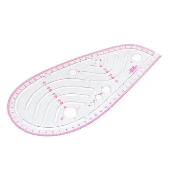 

Plastic Clear Curve Ruler Sewing Patchwork Feet Tailor Yardstick Cloth Cutting Measure Ruler