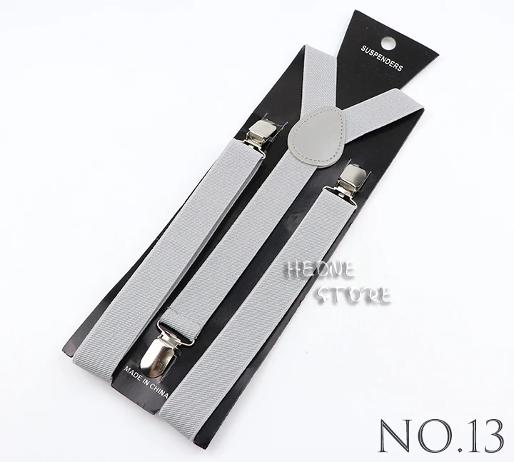 Hot Deals Solid Color Elastic Leather Suspenders Men Women Classic Adjustable Straps For Shirt Pants Skirts Wedding Accessories