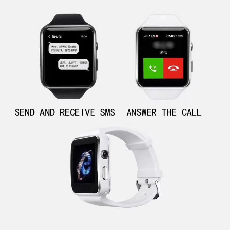 X6 Смарт часы Поддержка SIM TF карта h камера Smartwatch Bluetooth циферблат/с камерой сенсорный экран для iPhone Xiaomi Android IOS