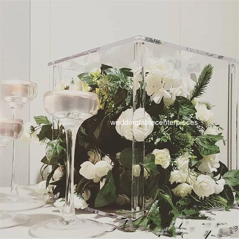 10 шт. 30 см высотой) поставщика события Цветочный Кристалл Стенд дизайн свадебные прозрачные цветочные подставки ваза