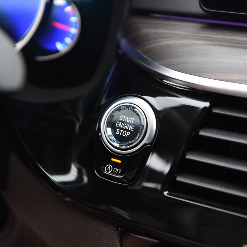 Автомобильный двигатель кнопка запуска стоп замена крышки наклейки для BMW X1 X5 X6 E71 Z4 E89 3 5 серии E90 E91 E60 переключатель аксессуары