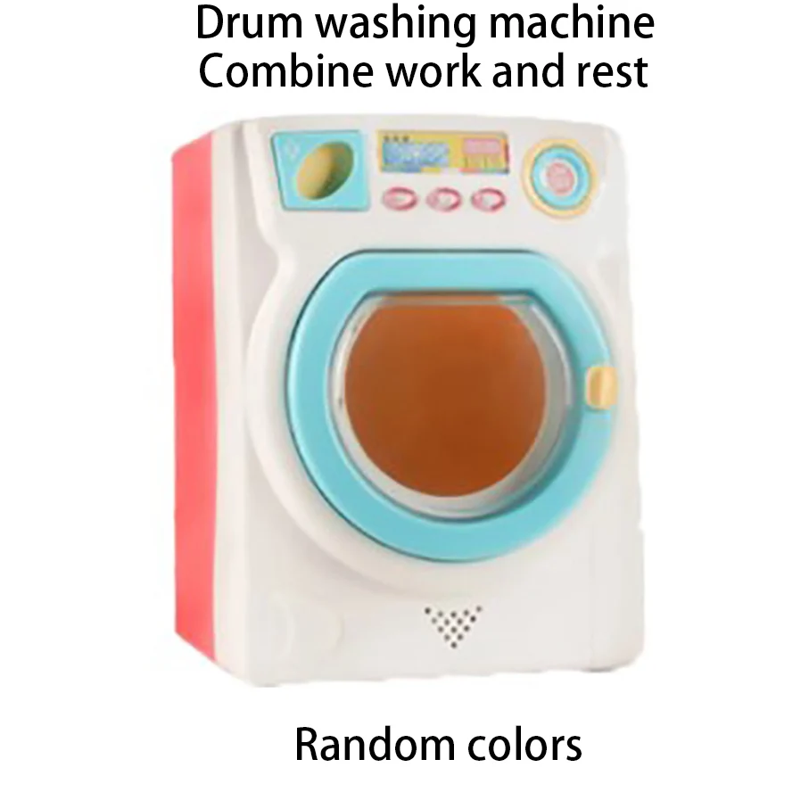 Children's Play House Game Toy Electric Stimulation Washing Machine with Sound and Light Effect