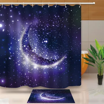 

Modern fashion 3D Universe Shower Curtain Starry Sky Waterproof Bath Curtains for Bathroom Bathtub Bathing Cover Douchegordijn
