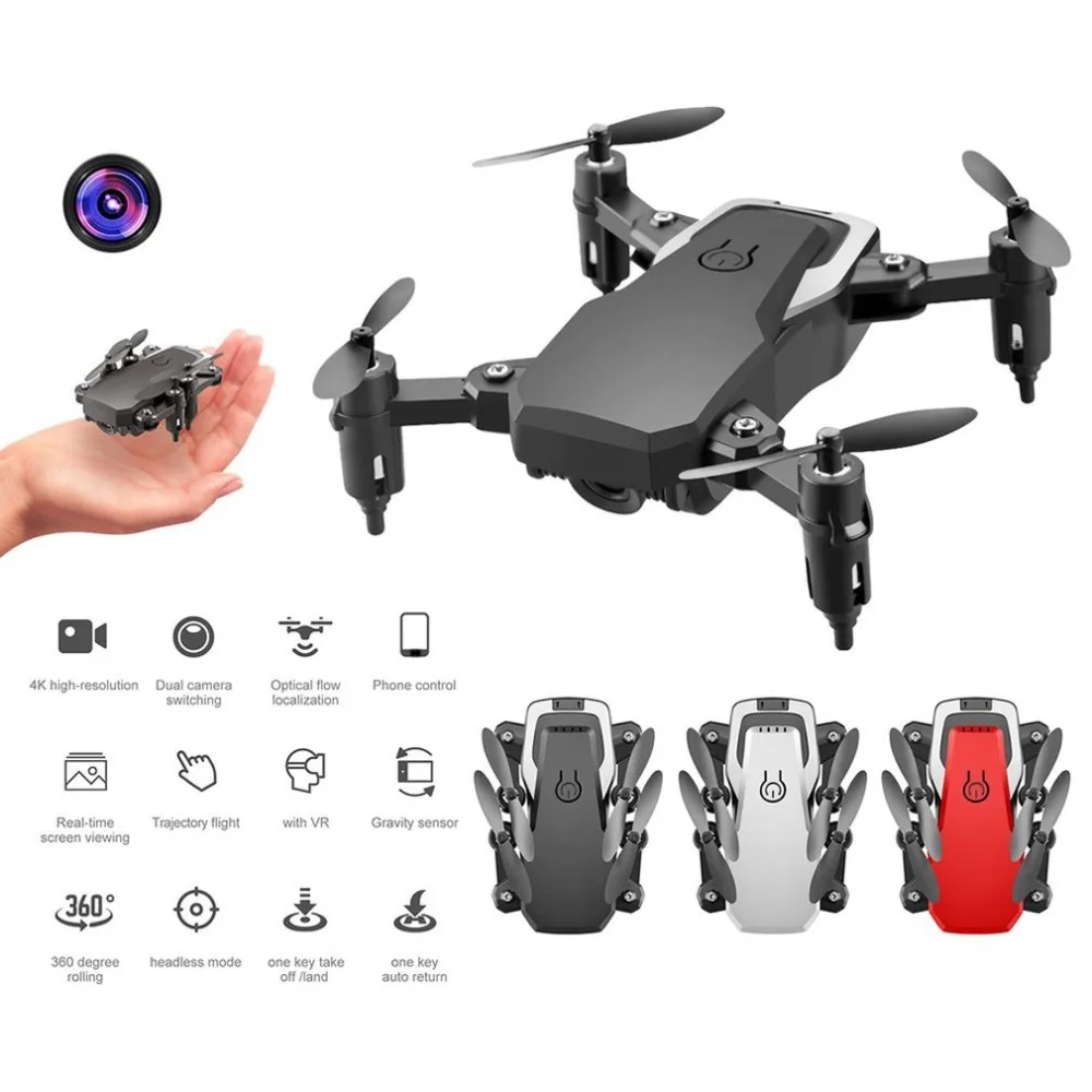 Foldable RC Drone LF606 Mini Wifi FPV Optical Flow Position Remote Control Aircraft  No Camera