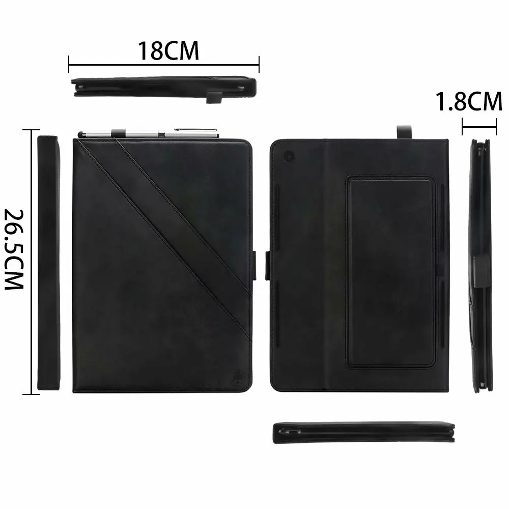Умный чехол-кошелек с зажимом для планшета huawei Mediapad M5 Pro 10," CMR-W19 CMR-W09 CMR-AL09 роскошный чехол-подставка из искусственной кожи чехол+ ручка