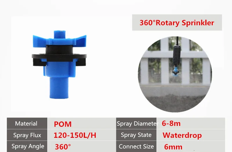 Поворотный разбрызгиватель с зазубринами 360 градусов|fog nozzle|micro drip irrigationrotary sprinklers