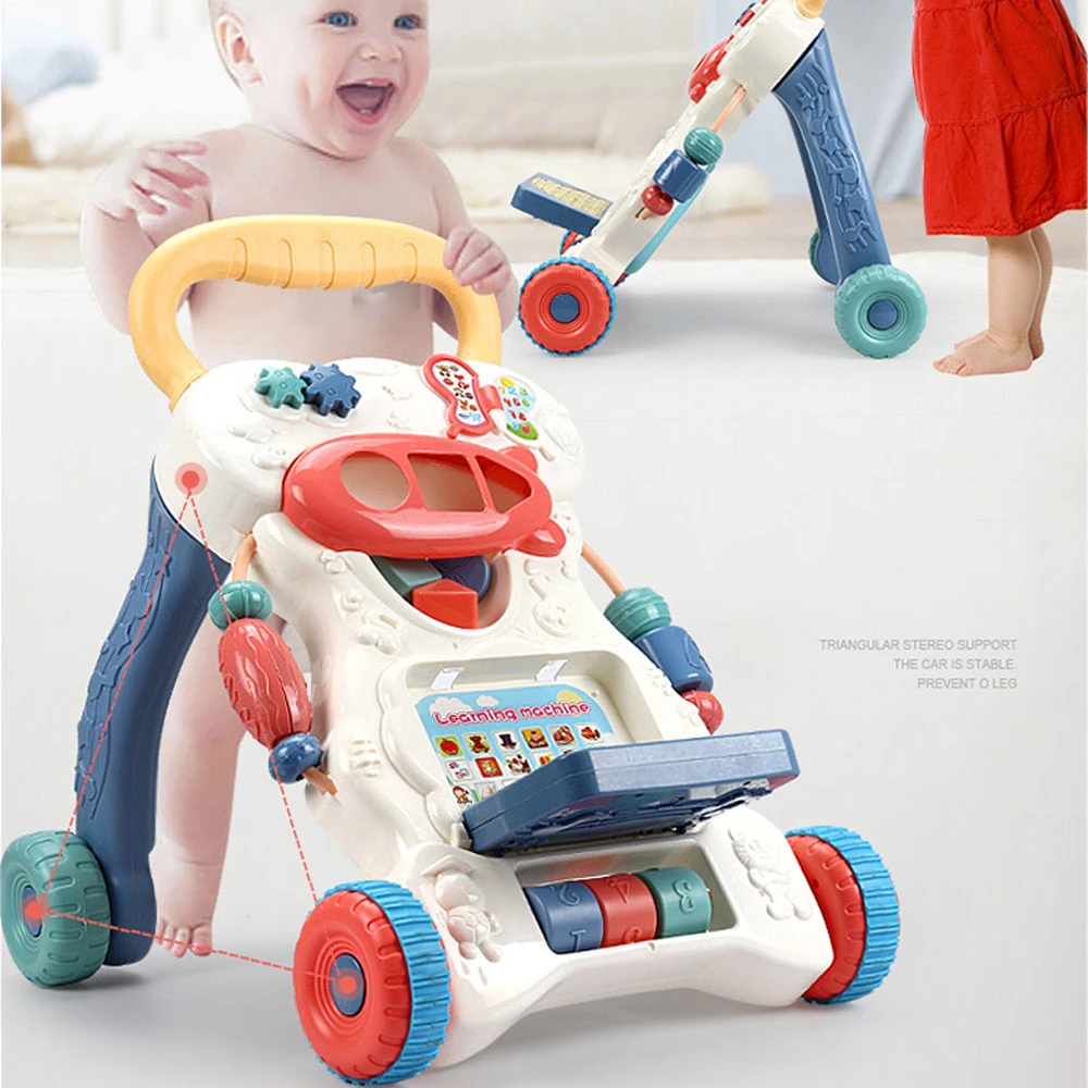 Nouveau Bebe Marcheur Jouets Multifonctionnel Enfant En Bas Age Chariot Assis A Debout Marcheur Musical Avec Vis Reglable Fournitures D Activite Infantile Aliexpress