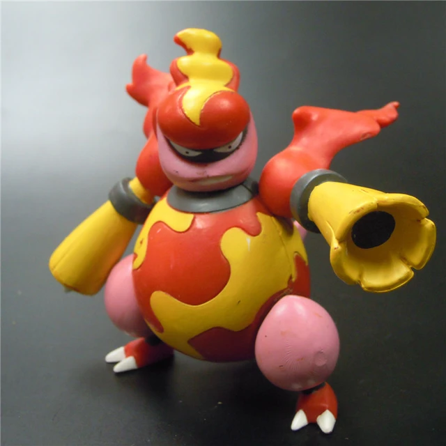 Pokemon figura de ação tipo fogo e tipo de luta pignite modelo ornamento  brinquedos em massa